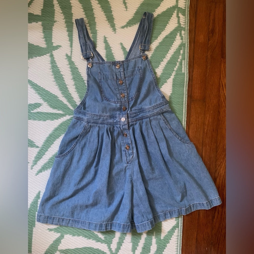 Vintage Y2K denim overalls sz 8